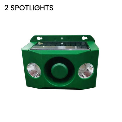 Solar-Powered Guardian Light with Alarm for Animal Deterrence