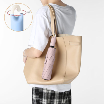 Instant Open Umbrella with 360° Swivel Handle & Hook Storage