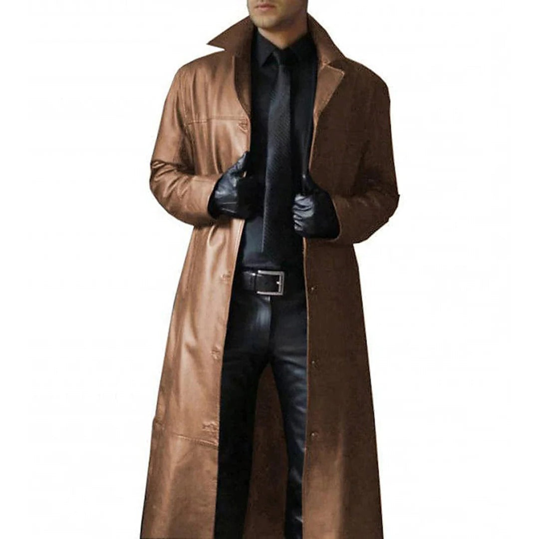 Men's Premium Leather Jacket with Insulated Lining and Tailored Fit