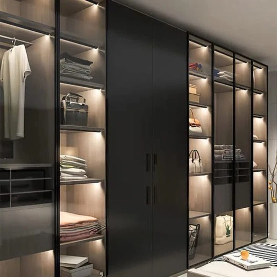 Sleek 45-Degree LED Cabinet Lighting Bars for Seamless Ambiance