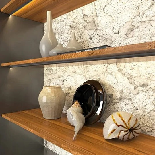 Sleek 45-Degree LED Cabinet Lighting Bars for Seamless Ambiance