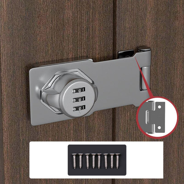 Keyless Security Lock with 1,000 Custom Codes and Sleek Dials