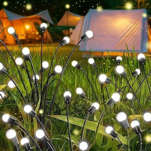 30in Solar Garden Light with Flexible Stems and Two Lighting Options