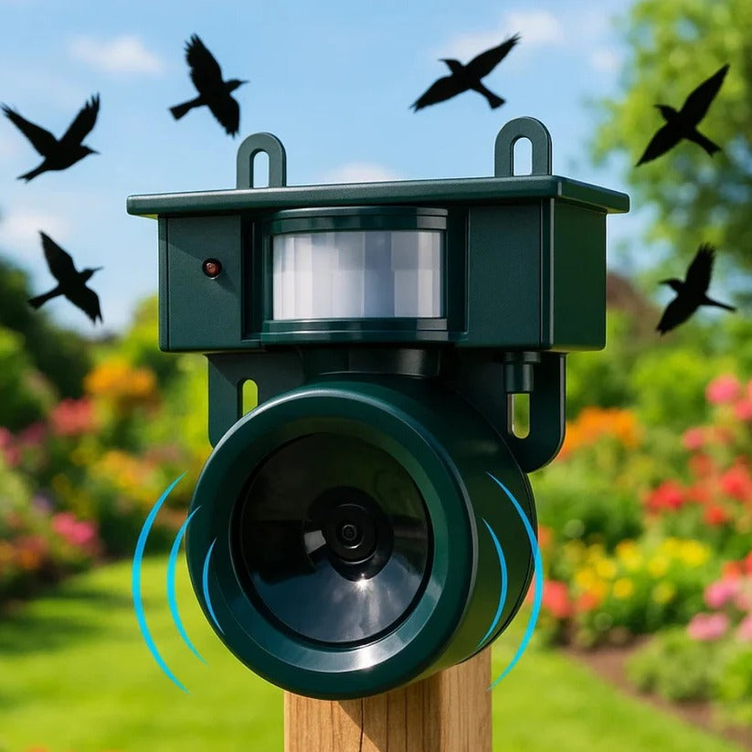 Eco-Friendly Bird Deterrent with Motion Activation and Sound Alert