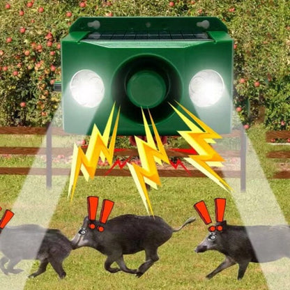 Solar-Powered Guardian Light with Alarm for Animal Deterrence