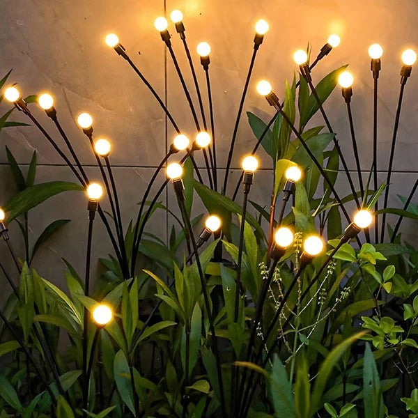 30in Solar Garden Light with Flexible Stems and Two Lighting Options