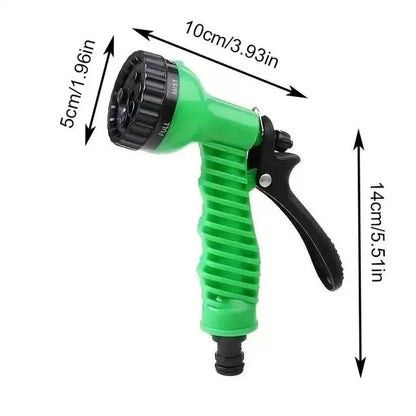 Flexible Watering Hose with Multi-Function Spray Nozzle