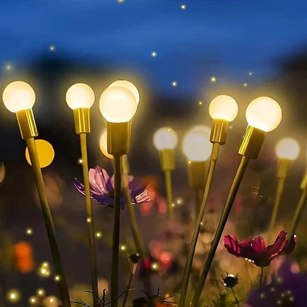 30in Solar Garden Light with Flexible Stems and Two Lighting Options
