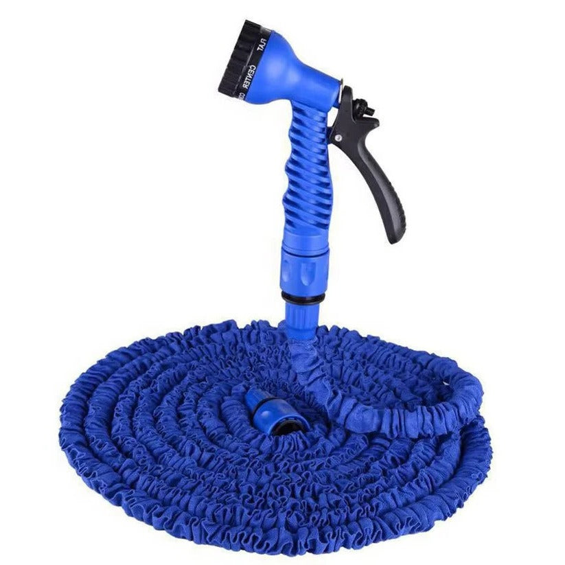 Flexible Watering Hose with Multi-Function Spray Nozzle