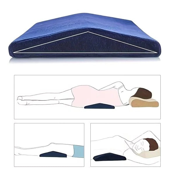 Ergonomic Back Support Cushion with Breathable Cover and Adjustable Strap