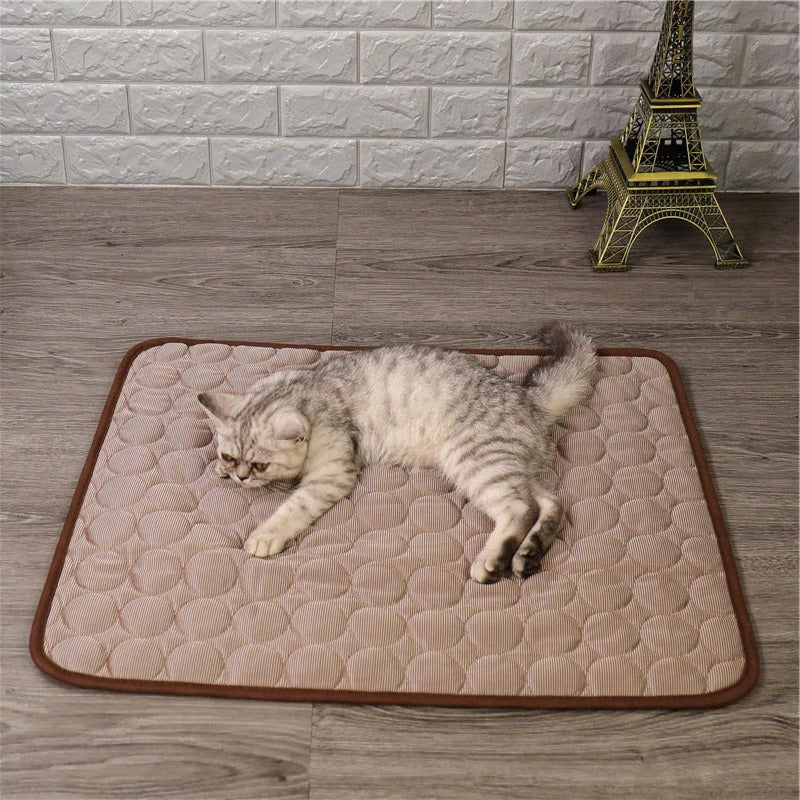 Cooling Comfort Mat with Portable Design and Washable Cover
