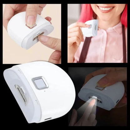 Smart Nail Trimmer with Integrated Grinder and LED Light