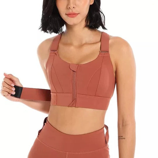 Ultimate Front-Zip Sports Bra for Active Lifestyles