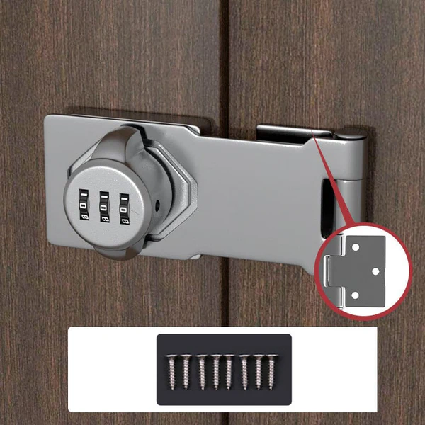 Keyless Security Lock with 1,000 Custom Codes and Sleek Dials