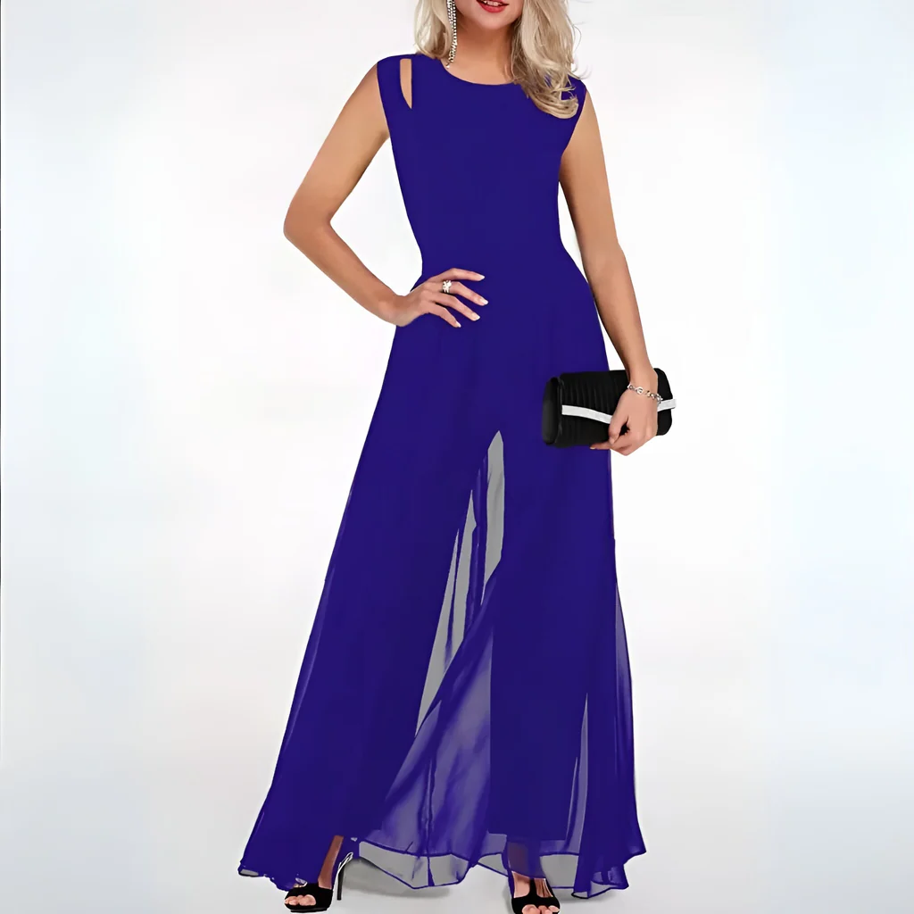 Slim Fit Women's One-Piece Jumpsuit with Pockets in Soft, Breathable Fabric