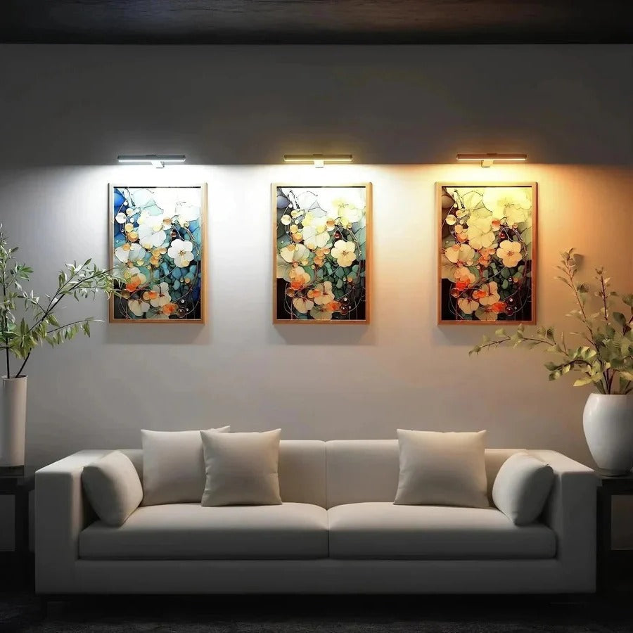 Versatile Rechargeable LED Wall Fixture for Art and Decor