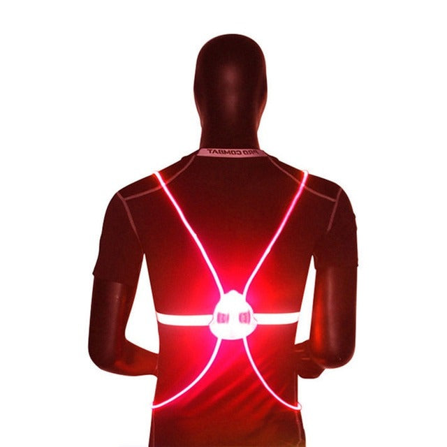 High-Visibility LED Safety Vest with 360-Degree Illumination