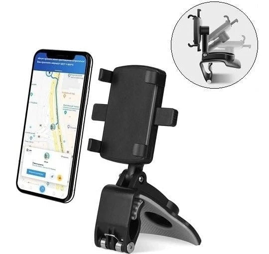 Versatile 360-Degree Vehicle Phone Holder for Safe Driving
