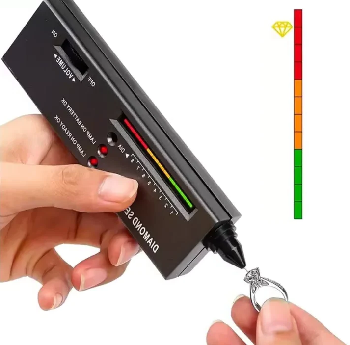 Handheld Gemstone Authenticity Checker with Sound Alert & Display