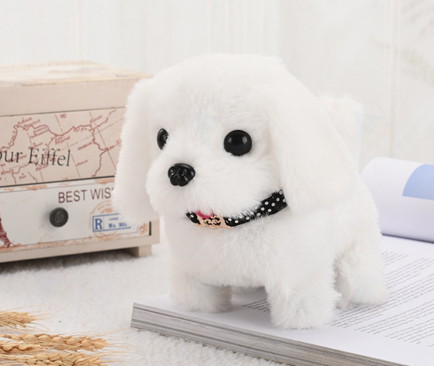 Interactive Realistic Puppy Plush Toy for Children