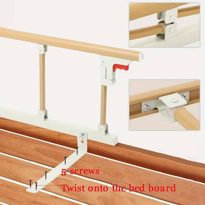 Adjustable Senior Bed Safety Barrier for Peaceful Sleep