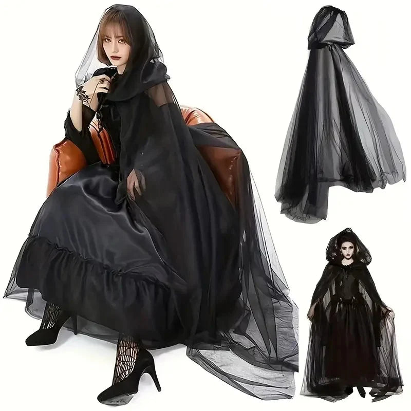 Enchanting Hooded Cloak for Adult Halloween Costumes