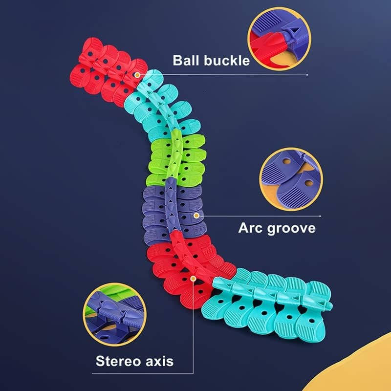 Illuminated Race Track Set for Kids with Flexible Design & Stable Car