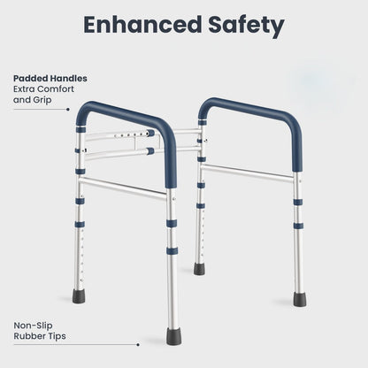 Sturdy Toilet Support Frame for Safe Bathroom Use