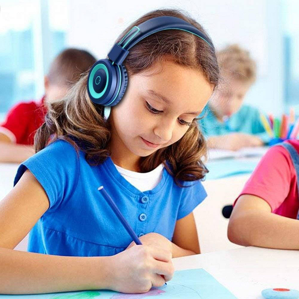 Collapsible Children's Headphones for Travel and Study
