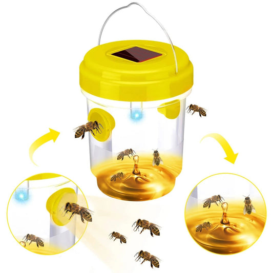 6-Pack Eco-Friendly Insect Trap with Solar UV Light