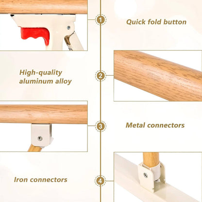 Adjustable Senior Bed Safety Barrier for Peaceful Sleep