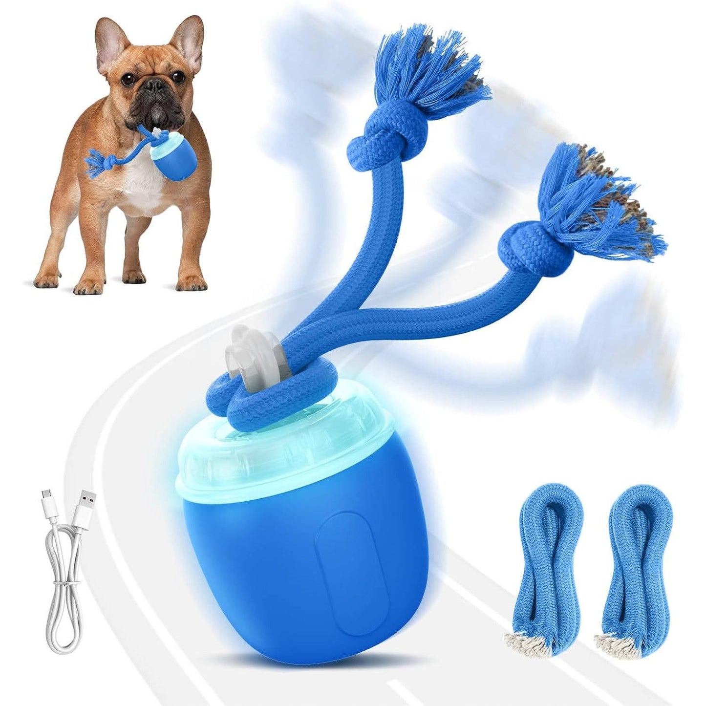 Self-Moving Play Ball for Active Medium and Large Dogs