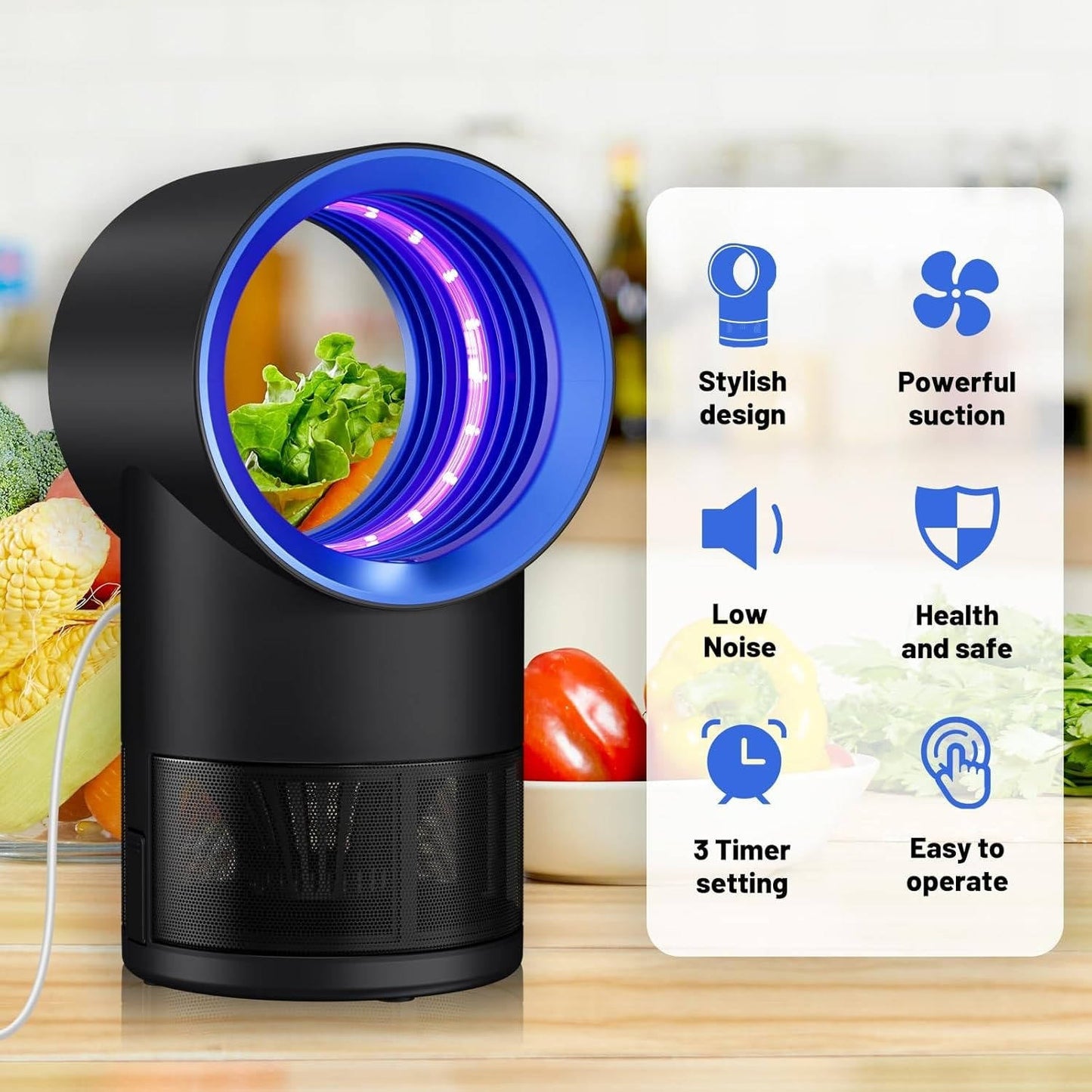 Effortless Indoor Insect Eliminator with Adjustable Timer