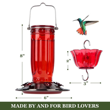Charming Hummingbird Nectar Station with 6 Feeding Ports