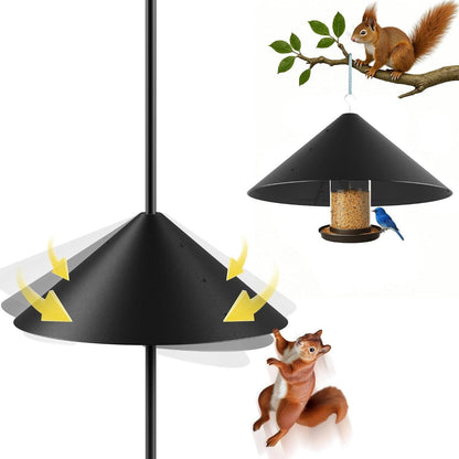 19-Inch Steel Squirrel Guard for Bird Feeders