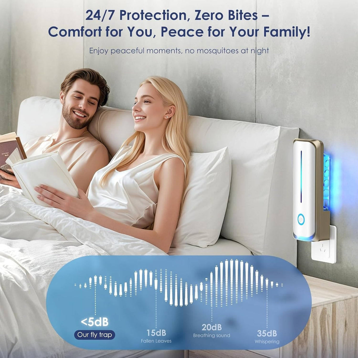 Indoor Insect Eliminator with UV Light, 2-Pack