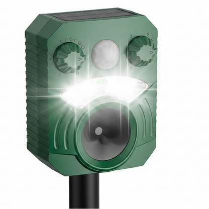 Smart Motion-Activated Animal Repeller with Solar Power