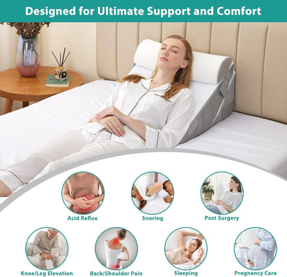Adjustable Recovery Support Pillow Set for Comfort and Relief