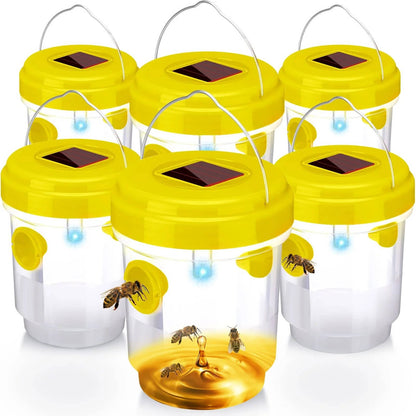 6-Pack Eco-Friendly Insect Trap with Solar UV Light