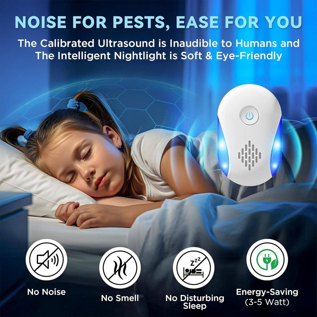 6-Pack Indoor Ultra-Sonic Pest Defense System