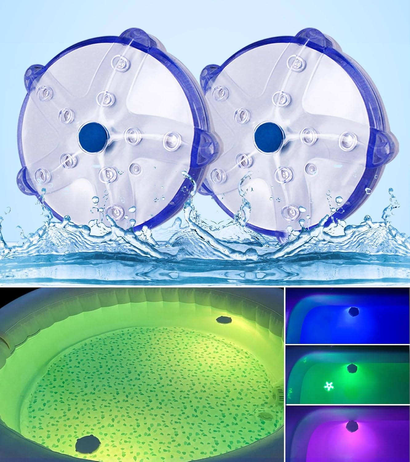 Vibrant Floating Pool Lights for Magical Night Swims