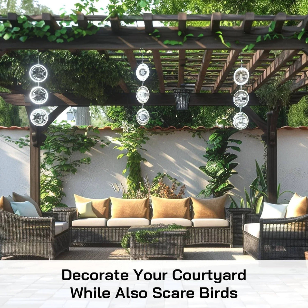 ShimmerGuard Bird Repellent Spinner for Outdoor Spaces