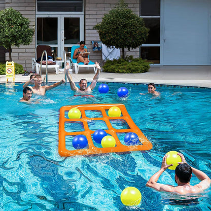 Exciting Floating Game Board for Pool Fun - Giant Tic Tac Toe