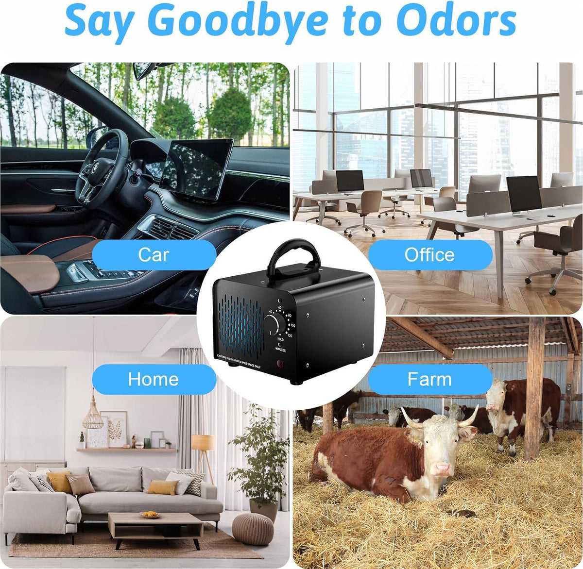 FreshAir Eliminator - Powerful Odor Removal Machine for Home