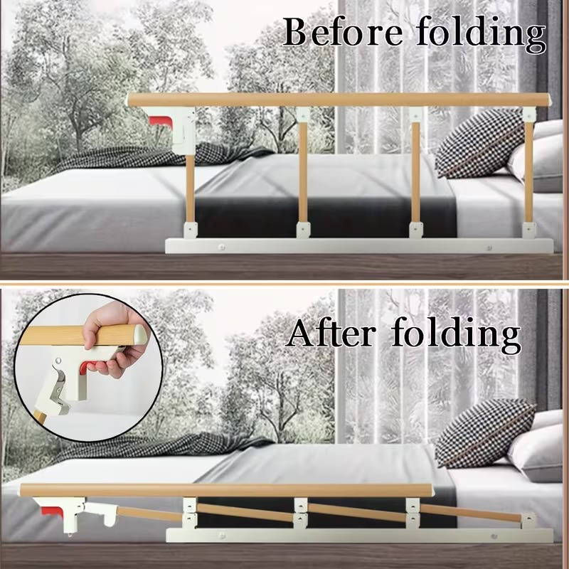 Adjustable Senior Bed Safety Barrier for Peaceful Sleep