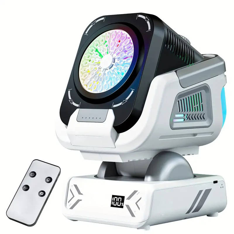 Dynamic Bubble Dispenser with 150-Degree Motion and Colorful LED Lights