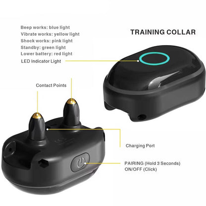 Remote-Controlled Training Collar for Small Dogs – Waterproof & Rechargeable