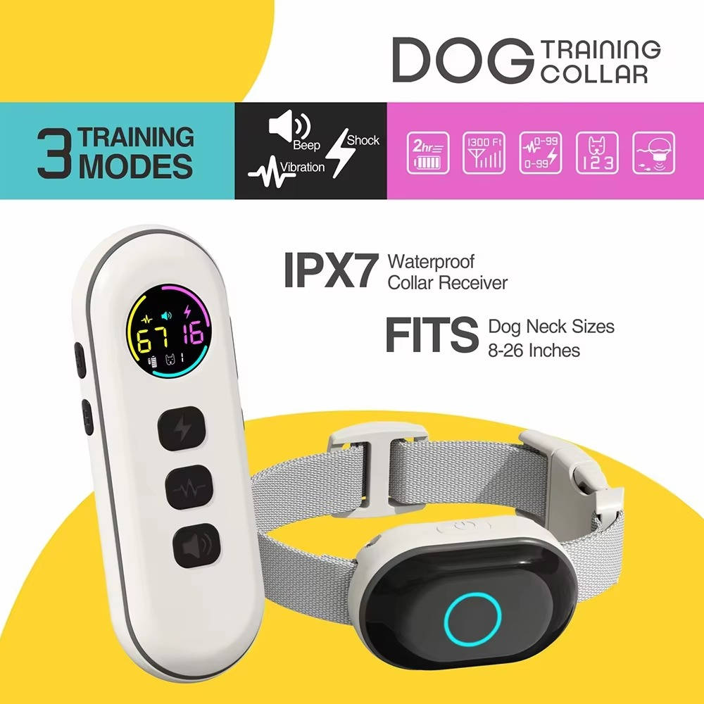 Remote-Controlled Training Collar for Small Dogs – Waterproof & Rechargeable
