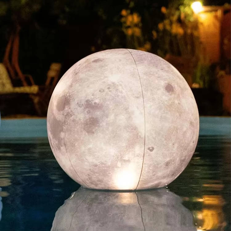 Lunar Glow Floating Solar Pool Orbs – 14" Inflatable Lights