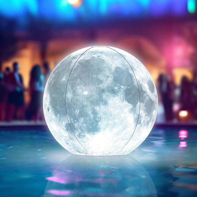 Lunar Glow Floating Solar Pool Orbs – 14" Inflatable Lights
